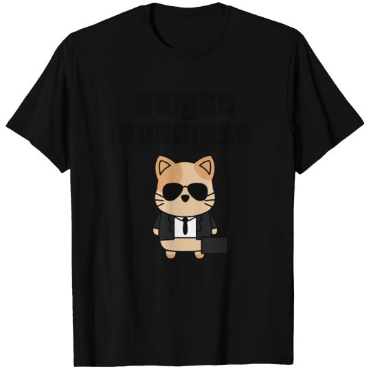 Strict business cat T-shirt