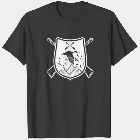 hunter bird hunting rifle hunters clothes T-shirt