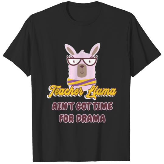Discover Teacher Llama T-shirt