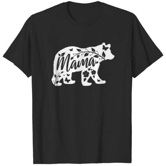 Discover Floral Mama Bear Mama Bear Mom Mama Bear, Mom Life T-shirt