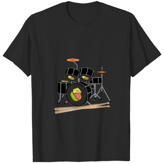 Discover Sushi Roll Drum Set T-shirt