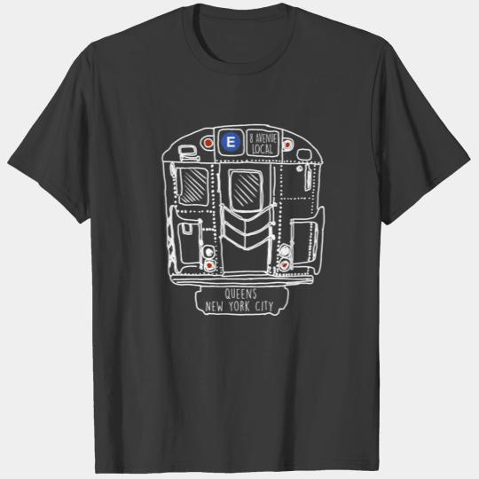 New York City Subway Queens E Train T-shirt