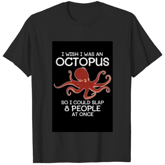 Discover I Wish I Was An Octopus Kraken Squid Ward Kalmar T-shirt