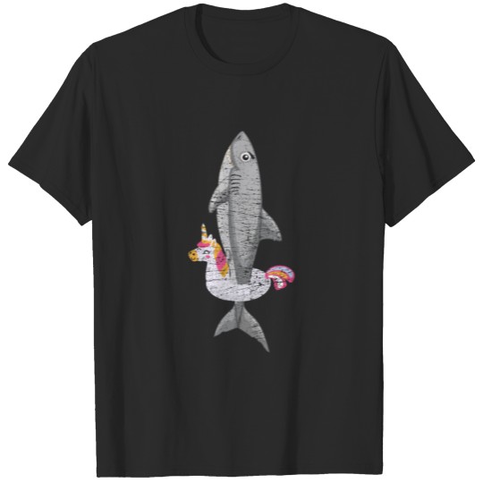 Discover Shark Swim Tire T-shirt