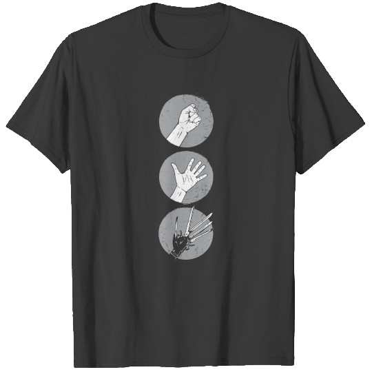 Rock, paper, scissorhands T-shirt