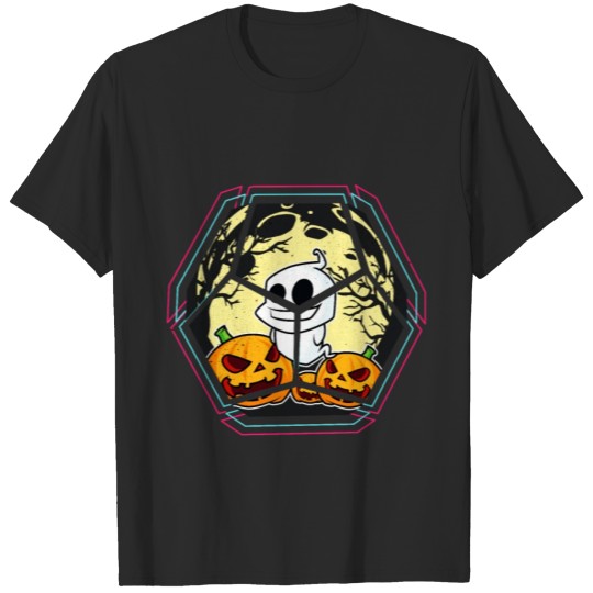 Discover Halloween Ghost Pumpkin T-shirt