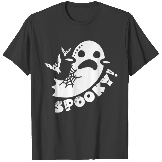 Discover Spooky! Happy Halloween Ghost! Boo! T-shirt