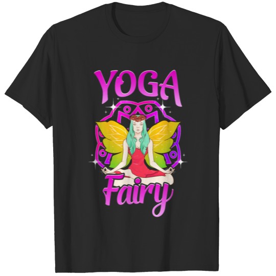 Discover Yoga Fairy Cute Hippie Girl Meditation T-shirt