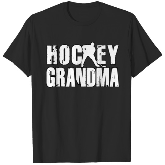 Discover Hockey Grandma Silhouette Gift Grandparents Day T-shirt