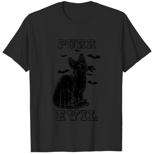 Discover Purr Evil Funny Cat T-shirt
