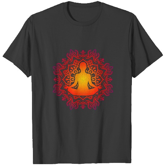 Geometry Psychedelic Yoga Chakra gift T-shirt