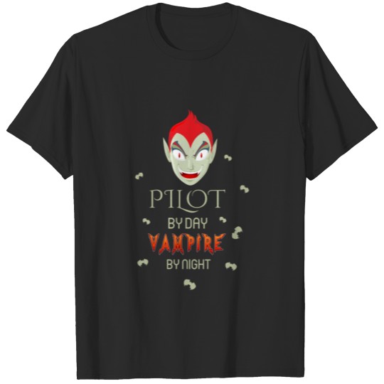 Discover Piot by day vampire by night T-shirt