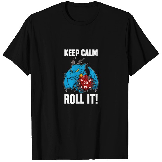 Keep Calm and Roll Gambling Dungeon Dragon Gift T-shirt