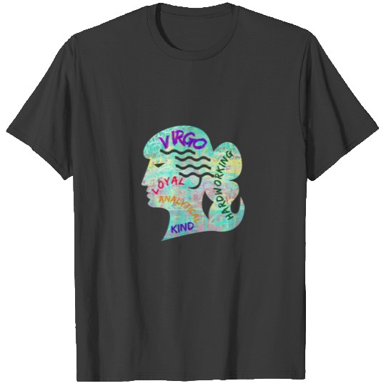 Zodiac Virgo Earth Sign design T-shirt