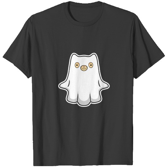 Discover Halloween Ghost Cat T-shirt