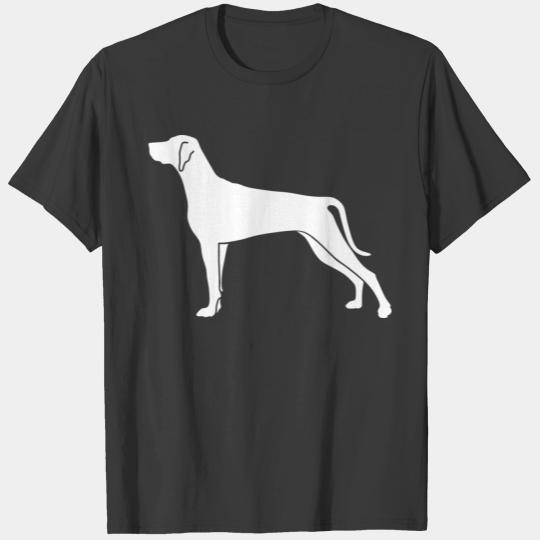 Weimaraner Silhouette white T-shirt