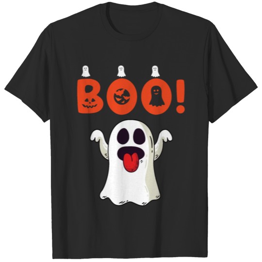 Discover Funny Halloween Boo Ghost T-shirt