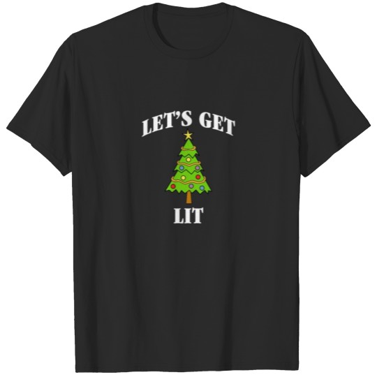 Discover Let's get Christmas Lit up like a Christmas tree T-shirt