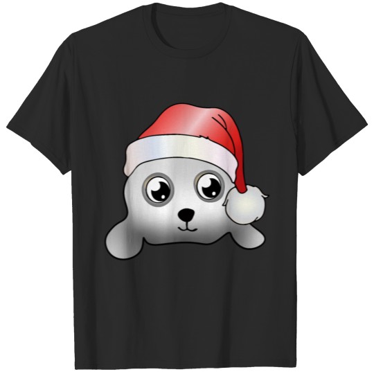 Discover Christmas baby seal T-shirt