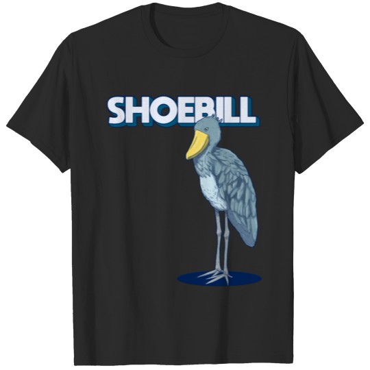 Realistic Shoebill funny bird gift for christmas T-shirt