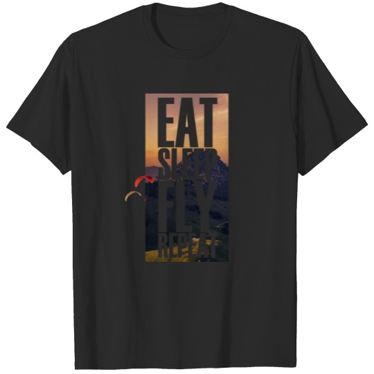 Discover EAT SLEEP FLY REPEAT T-shirt