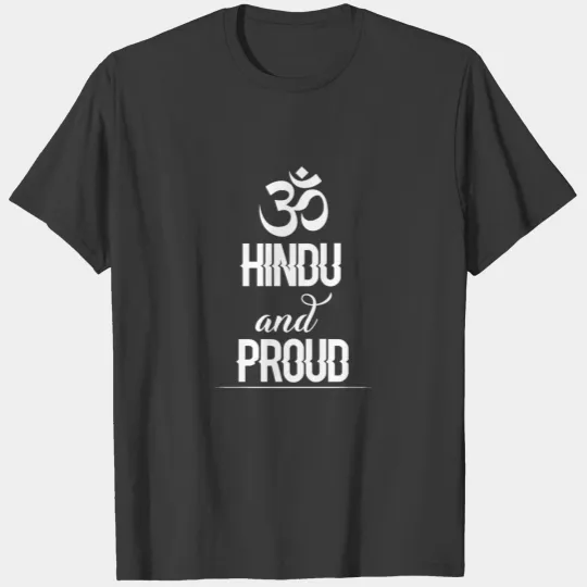 Hindu And Proud Om T-shirt