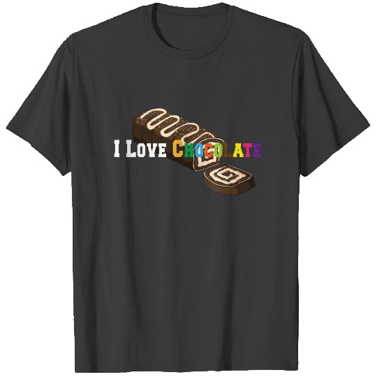 I Love Chocolate, Choco Lover and Eater Addiction T-shirt