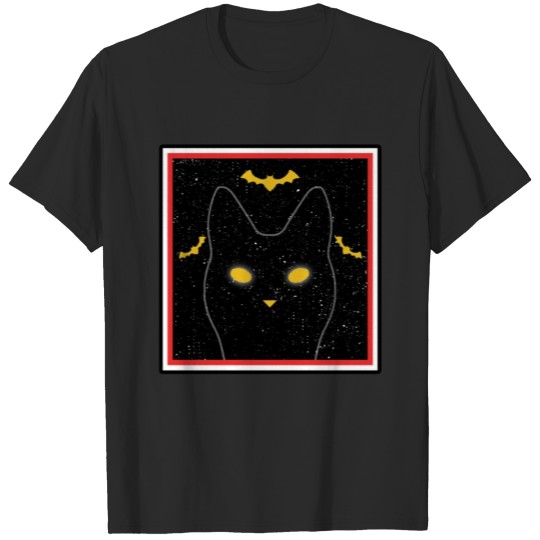 Discover black cat in the dark shirt cat lover pets present T-shirt