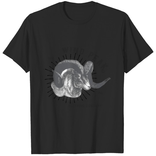 Discover Animal - Moufflon Horns - Wind Peak T-shirt