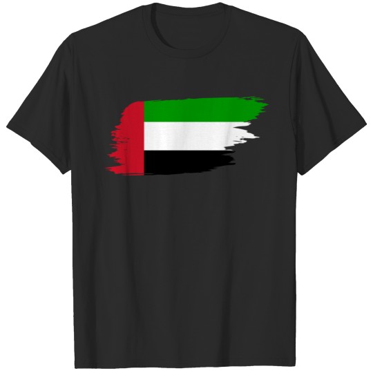 Discover United Arab Emirates brush stroke flag T-shirt