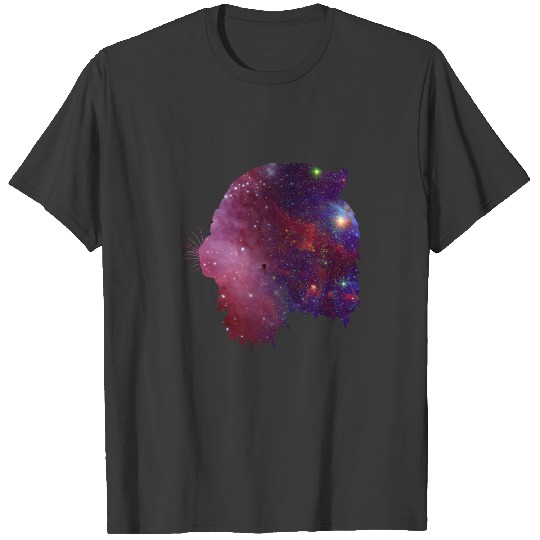 Lion gift idea universe Space T-shirt