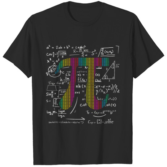 Pi Day 3.14 Pi symbol with Math Equations Gift T-shirt