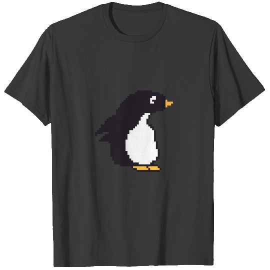 Retro penguin pixelart T-shirt