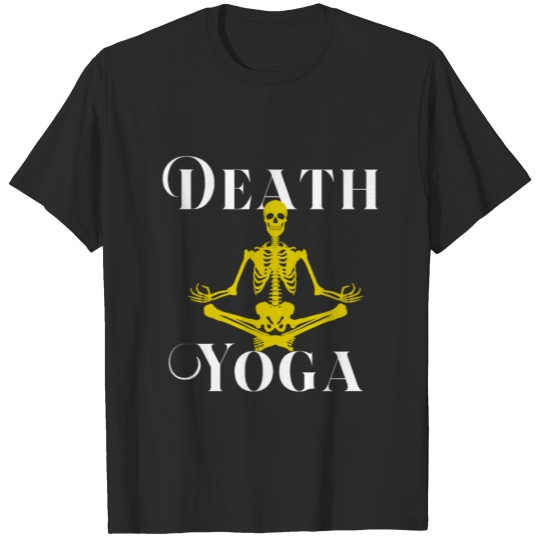 Discover Yoga Halloween Skeleton Meditation Buddha Gift T-shirt