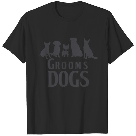 Discover Groom's Dogs Bachelor Stag Party Best Man T-shirt