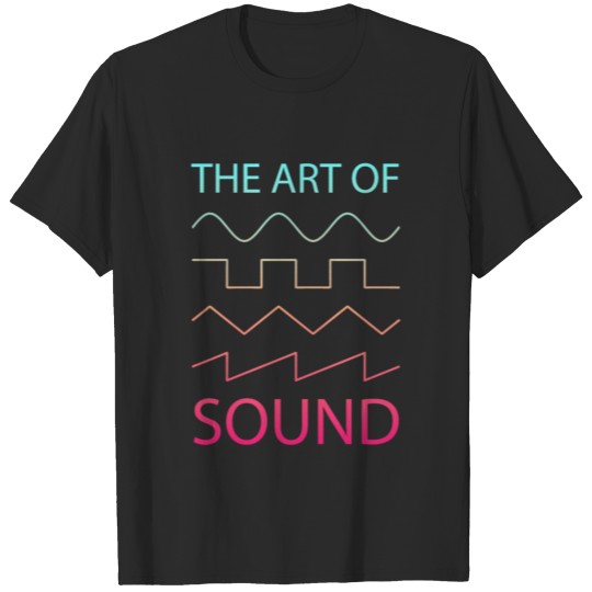 Discover The Art Of Sound Waveforms Synthesizer Color T-shirt