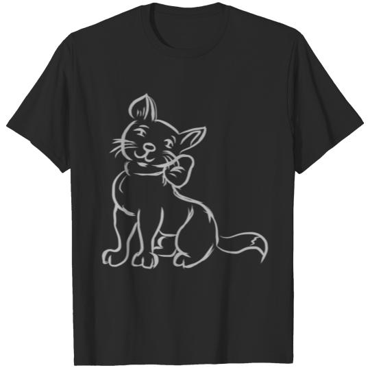 Discover Cat with loop silb... T-shirt