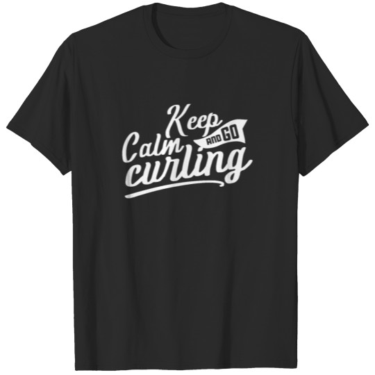Discover Team Curling Curler Winter Sports curling Player T-shirt