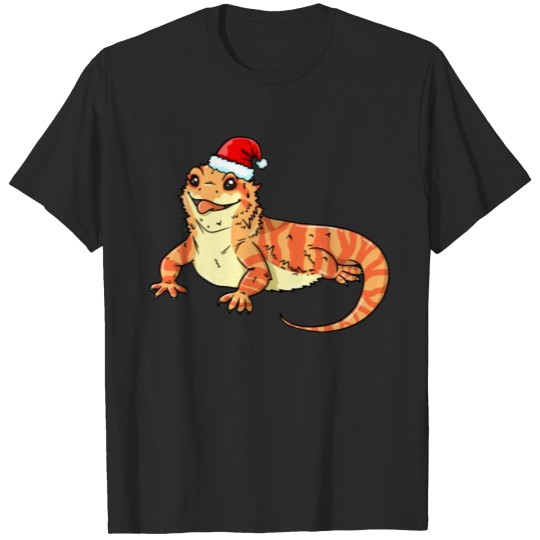Bearded Dragon Beard Lizard Christmas T-shirt