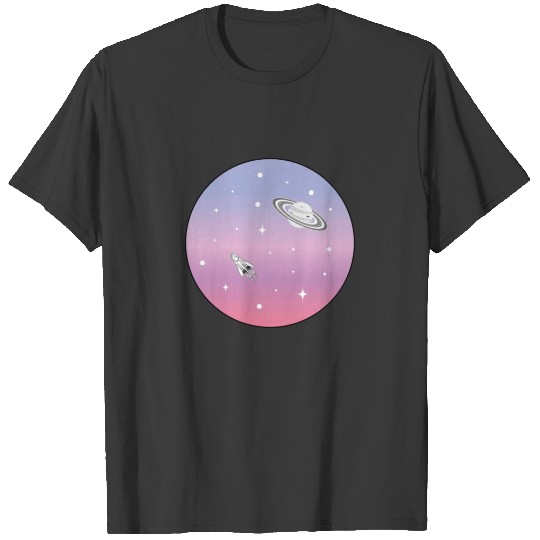 Spaceship Space Ship Astronaut Shuttle Stars Gift T-shirt