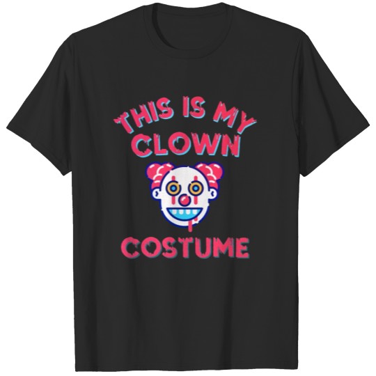 Discover This is my clown costume Halloween gift T-shirt