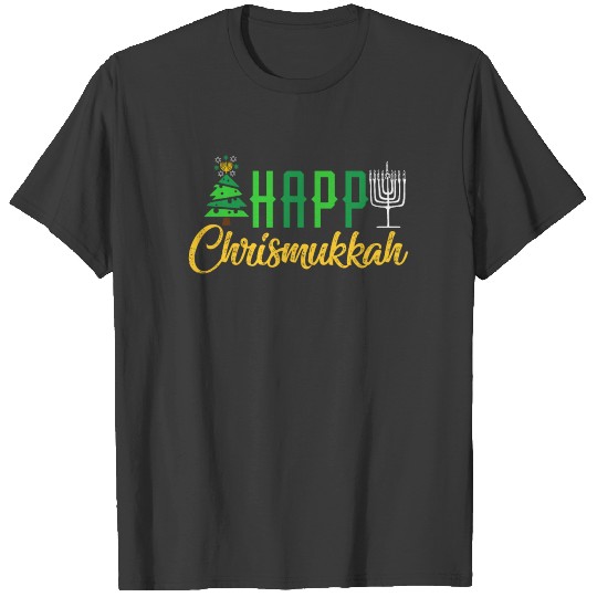 Happy Chrismukkah Funny Hanukkah jewish Christmas T-shirt