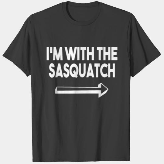 I'm With The Sasquatch Matching Costume Halloween T-shirt