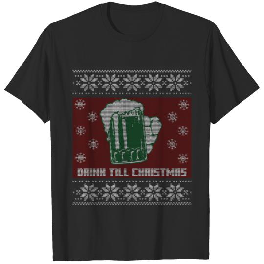 Discover Ugly Christmas Sweater Beer wool knitting idea T-shirt