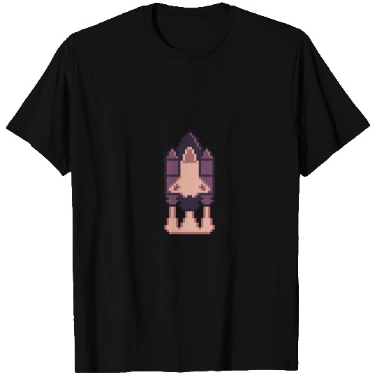 Retro-Gameboy Pixelart Spaceship T-shirt
