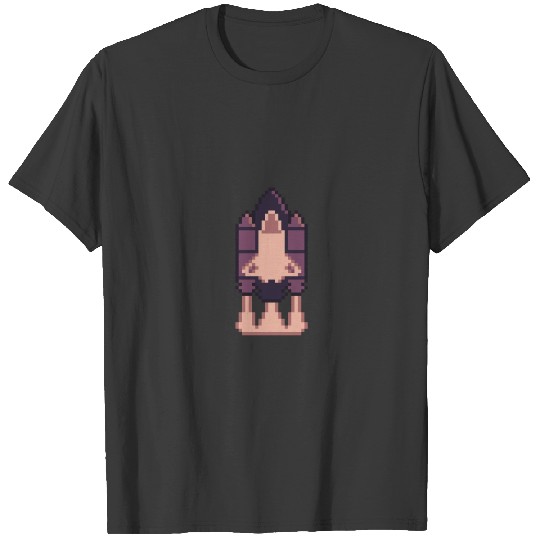 Retro-Gameboy Pixelart Spaceship T-shirt