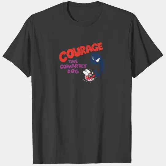 CN Courage The Cowardly Dog Shadow Fright Graphic T-shirt