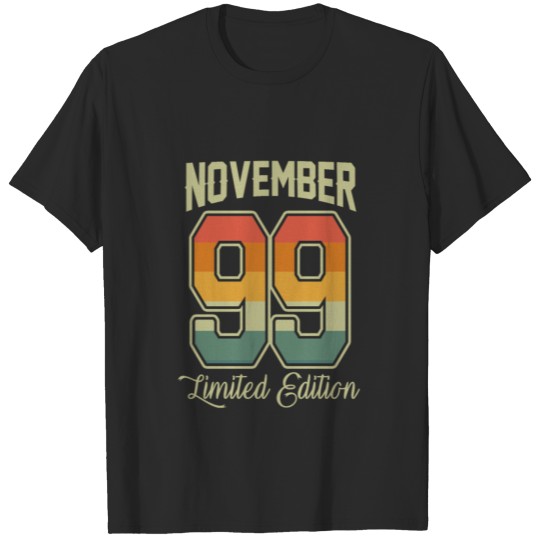 Discover Vintage 20th Birthday November 1999 Sports Gift T-shirt