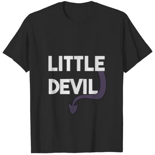 Little Devil Tail Purple Halloween T-shirt