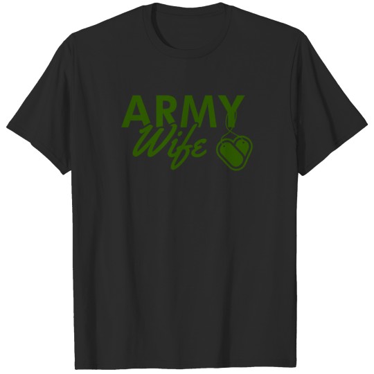 Army Wife Dogtags T-shirt